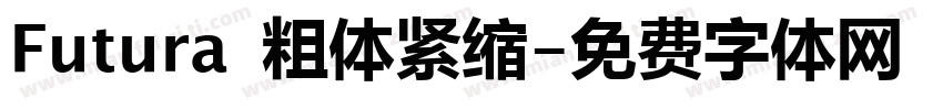 Futura 粗体紧缩字体转换